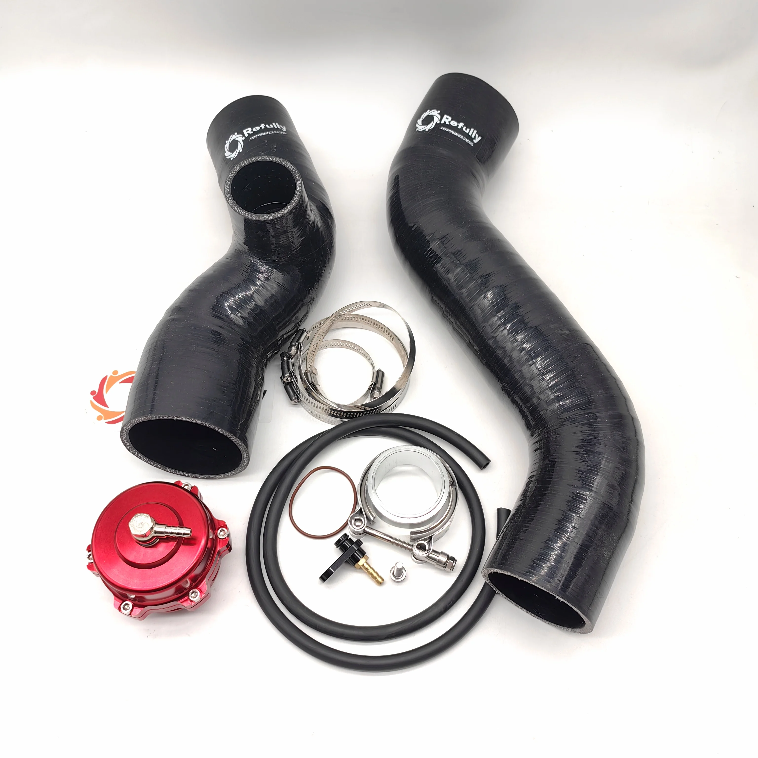 For Sea-doo RXT/GTR/GTX/Wake Pro 230 & RXT-X/RXP-X/GTX 300 Intercooler Tubing Upgrade Kit With 50mm Blow-Off Valve