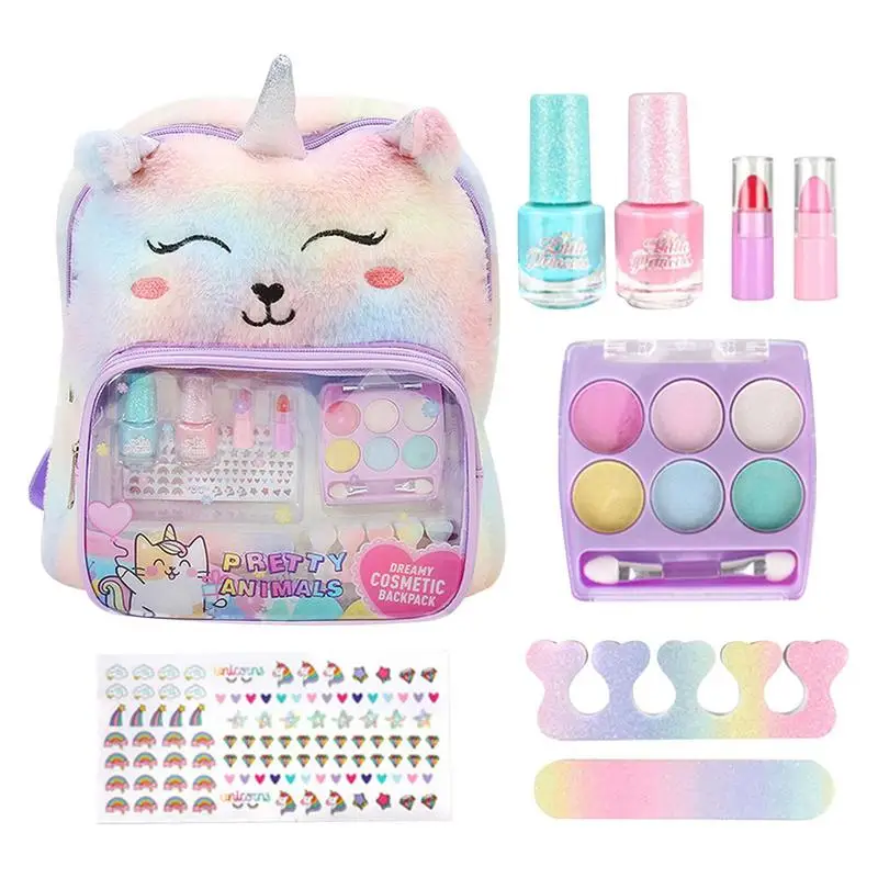 

Pretend Makeup Set Kids Makeup Kit For Girls Soft To Skin Easy To Wash Washable Makeup Set Toys For Kids Cosmetic Alpaca Purse