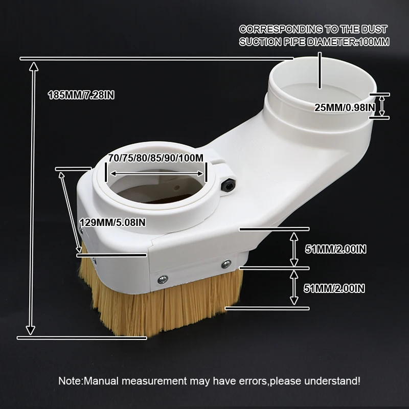 CNC Spindle Dust Cover Shoe Collector 70MM 75MM 80MM 85MM 90MM 100MM Dust Collector Cover Brush for Spindle Motor Router