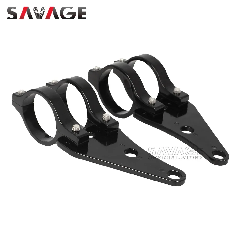 Motorcycle Headlight Mount Bracket Clamp Turn Signal Light Holder For 41mm Fork