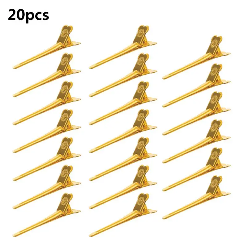 20 Teile/satz 1,97 Zoll Salon Teilung Ente Bill Clips Mehrfarbige Metall Friseur Schnitte Nicht-Slip DropShipping