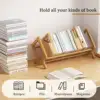 Desktop Bookshelf Home Living Room Small Decoration Bamboo Decorative Shelf Desk Multi-shelf Bookcase Storage Shelf 2