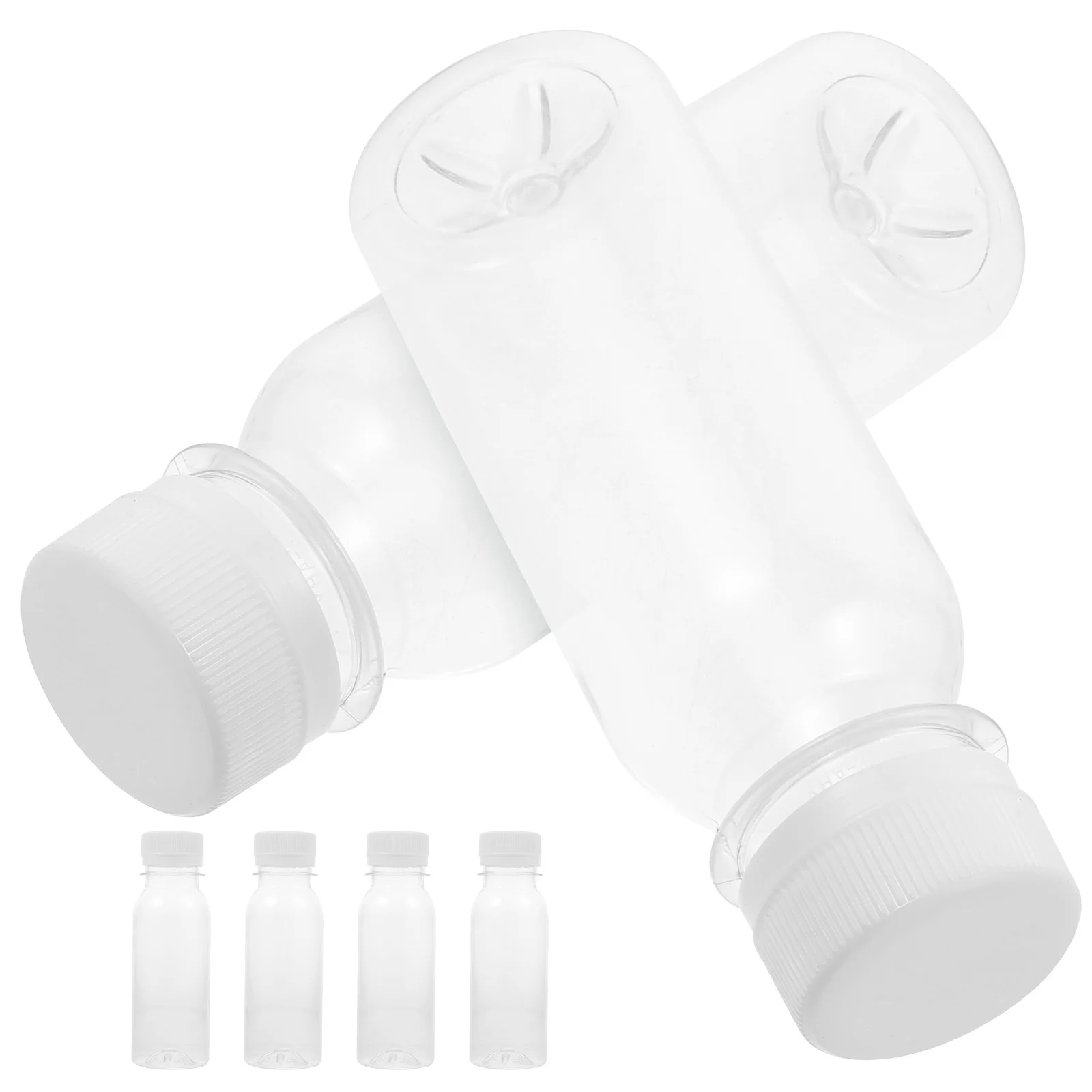 

6pcs Milk Bottles Reusable Bottles Milk Containers Beverage Juice Packing Bottles
