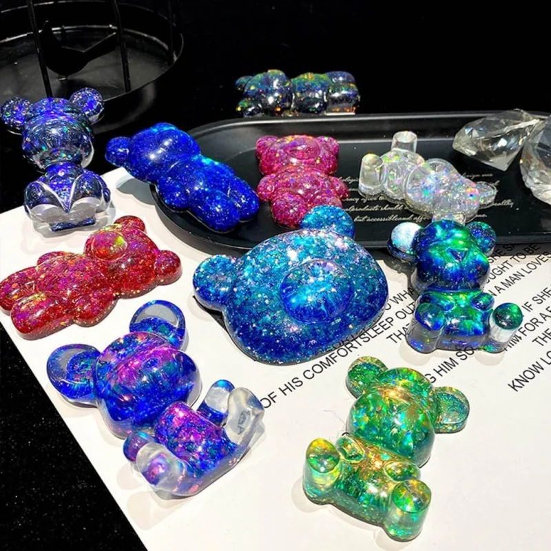 6 Pack Sparkling Sequins Mix Art 3D Mixed Shaped Sequins Gel Polish Sparkling Powder Charm Glitter Flakes