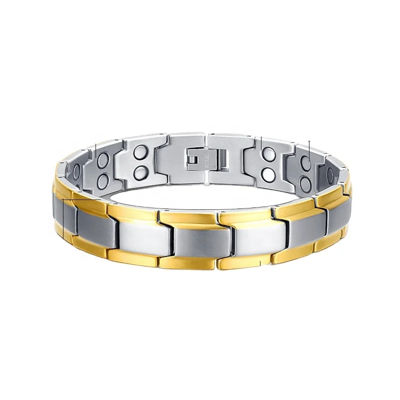 Custom  EMF protection Jewelry bracelets magnet couple Bio Energy Bracelet health magnetic energy therapy bracelet custom hoonni bio energy bracelet emf protection jewelry magnetic clasp bracelet 4 in 1 magnetic energy therapy bracelet