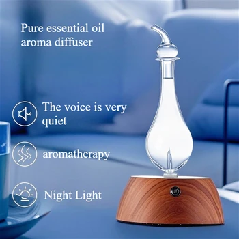 Waterless Essential Oil Pure Diffuser 7 Colors Mini Aromatherapy Nebulizing Machine Aroma Diffuser for Home Colorful Night Light 1