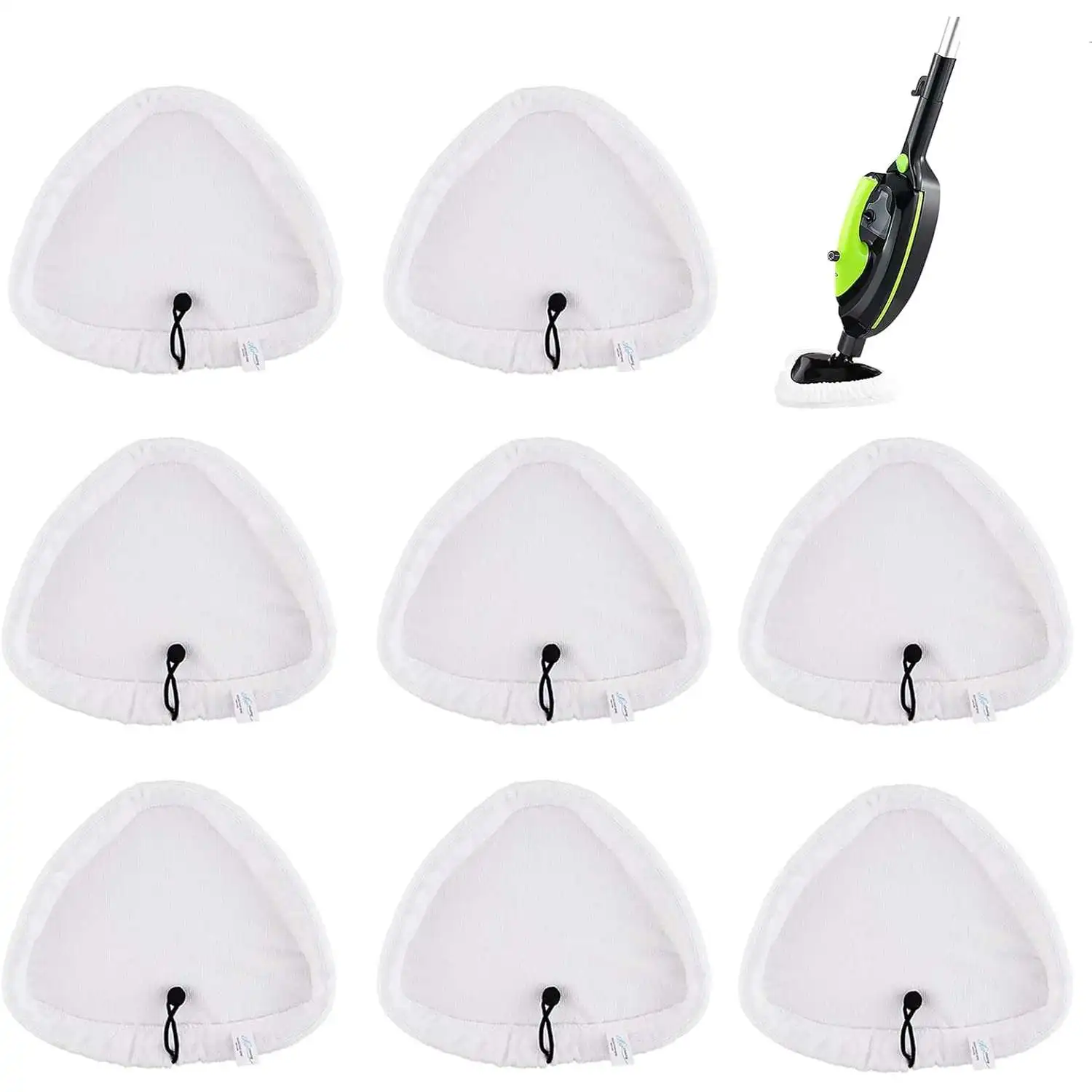 Universal Triangular Steam Mop Pads for H2O/HD/X5 Steam Cleaner, Microfiber Cloth Covers for Vax/Vileda/Russell Cleaning Mop Pad