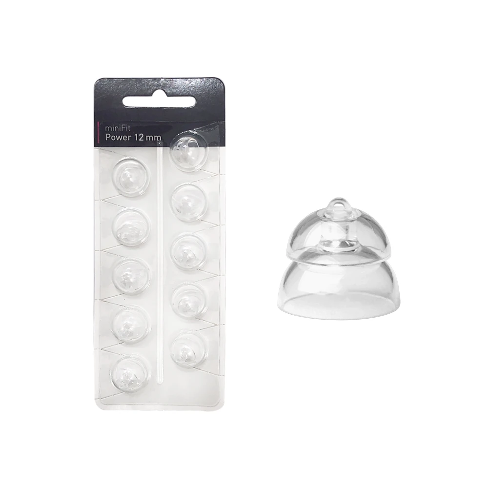 Oticon Hearing aid Pack of 10pcs miniFit Power 6mm 8mm 10mm 12mm Ear Tip Double Dome for Oticon Mini RITE Hearing Aids