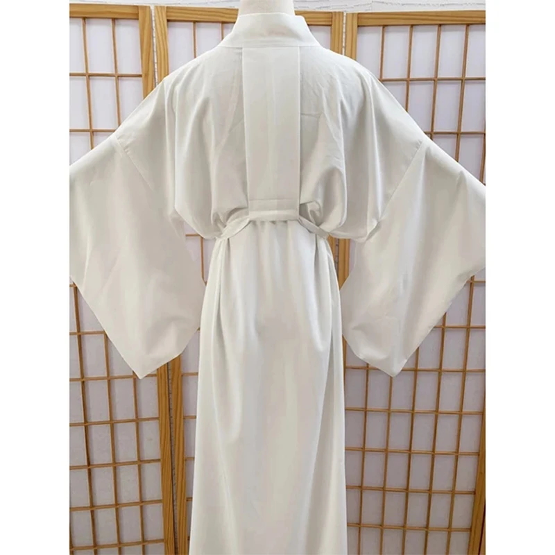 Women Traditional Japanese Kimono Juban Yukata Dress Long Robe With Belt Gown Haori Kimonos Inner Wear Accessories