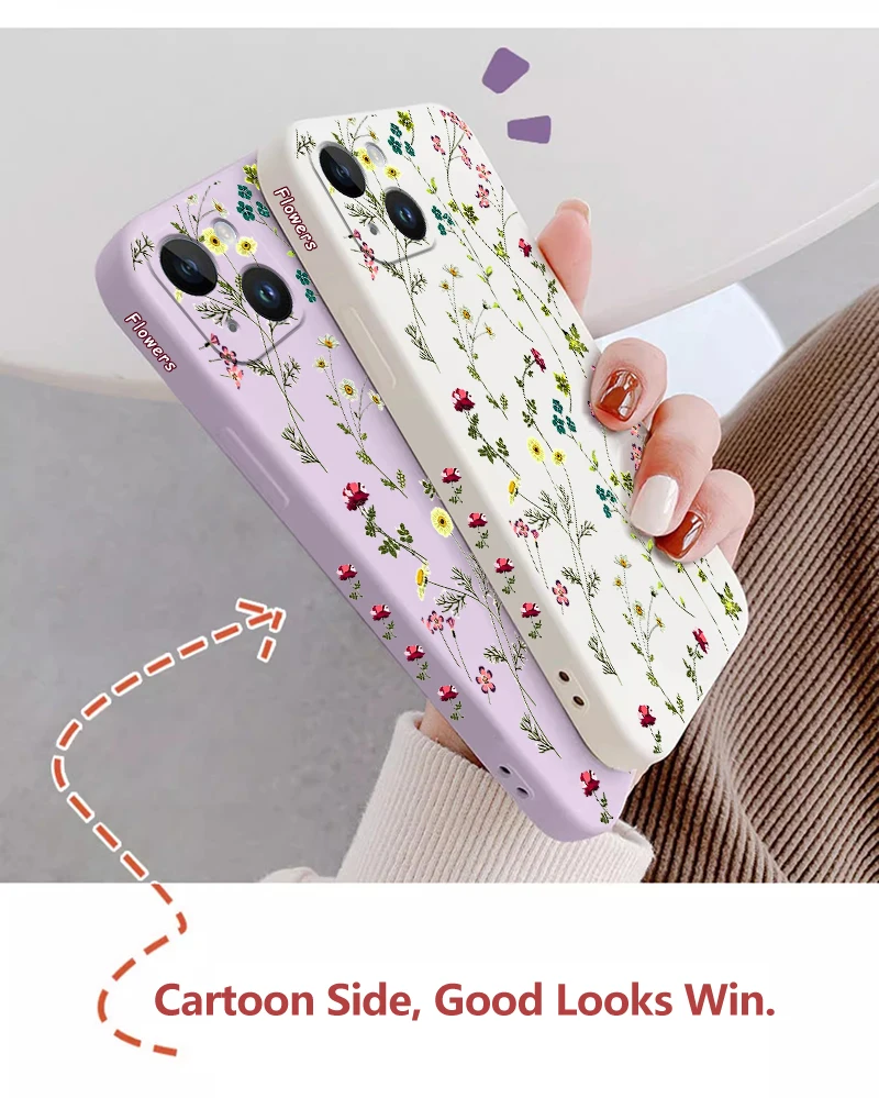 1 3 gelbe Sonnenblume Silikon Handy hülle für iPhone 11 13 14 12 15 pro max mini 12 13 x xs xr xsmax 6s 8 7 6 14 15 plus Abdeckung – Detail 4