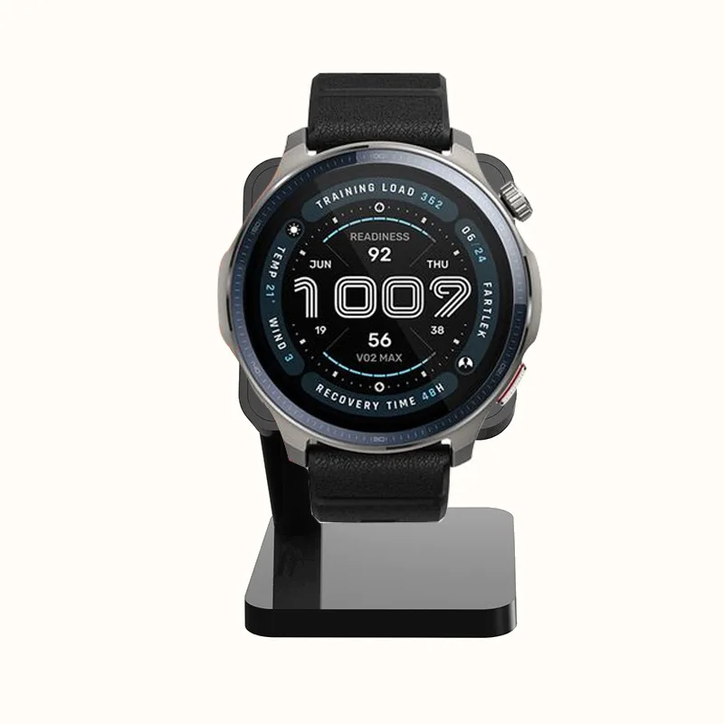 데스크탑 스탠드 도크 충전기 전원 어댑터 Amazfit T-rex 3/Trex3 Pro/Balance 2/1 헬리오 스트랩 시계용 USB 충전 케이블 홀더