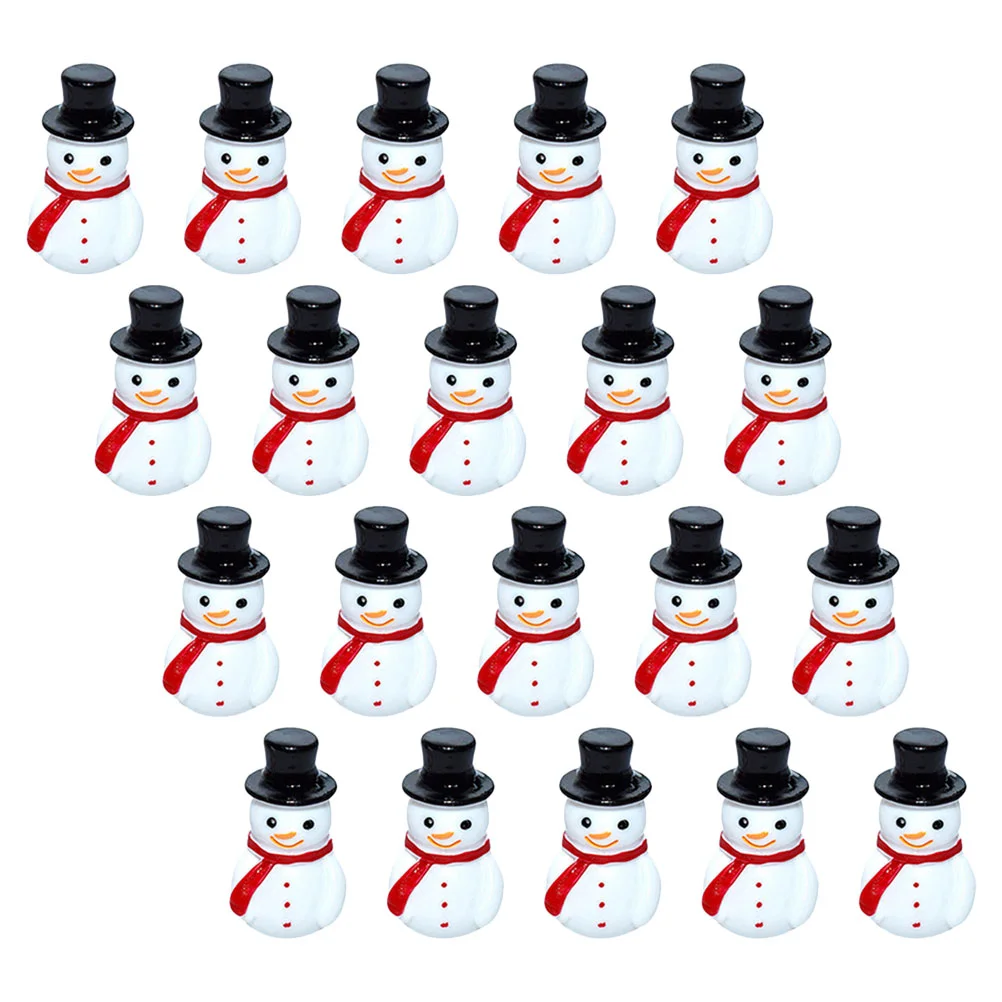 

Snowman Figurine Mini Resin Christmas Statue Landscape Party Miniature Miniatures Supplies Decoration Diy Dollhouse Micro Fairy