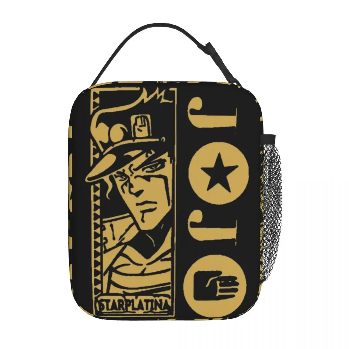 

JoJo's Bizarre Adventure Thermal Insulated Lunch Bag for Work Rrteo Japanese Anime Bento Box Men Women Cooler Thermal Lunch Box