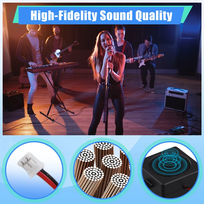 2Pcs 5W 4&Omega; Speaker High Power Tweeter Cavity Bass Full Range Speaker Cavity Mini Portable Utility