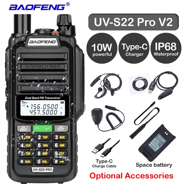 Baofeng UV-9R Pro V2 10W Tri Power IP 68