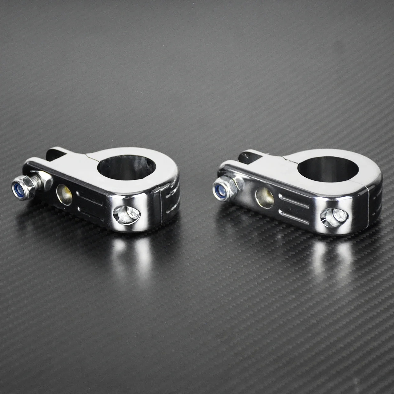 Motorcycle 1.25" 32mm Footrest Clamps Mounts Engine Guard Highway Footpeg Clamp Mount Universal For Harley Touring XL For Honda