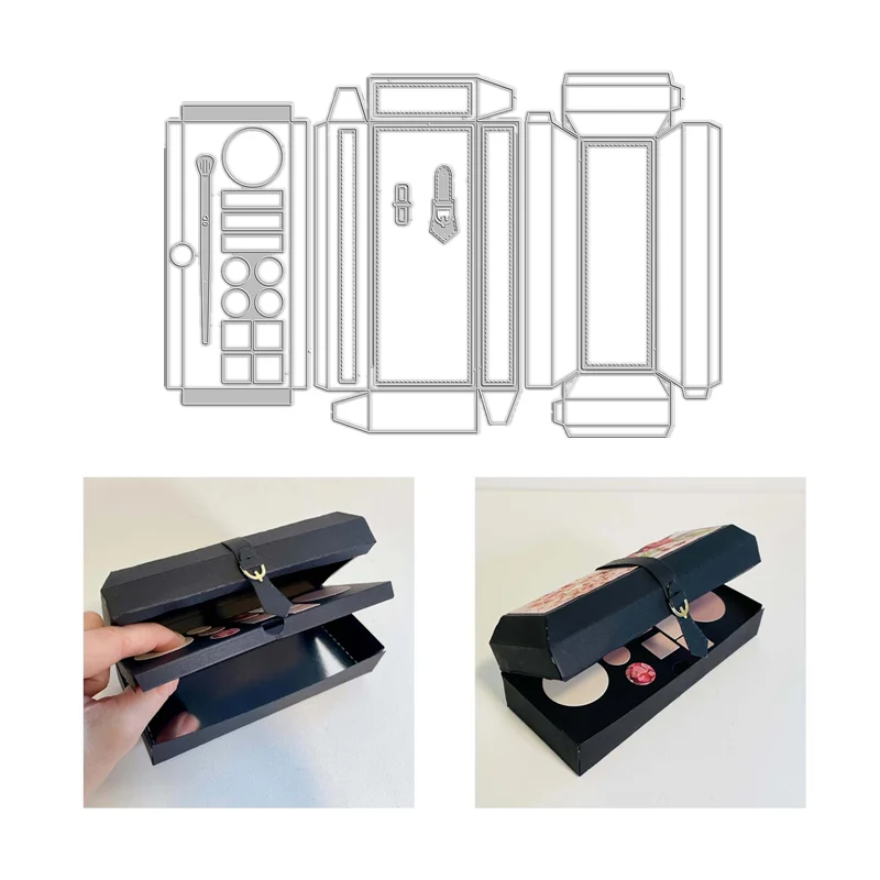 Изысканная 3D упаковочная коробка для макияжа на день рождения Подарочная