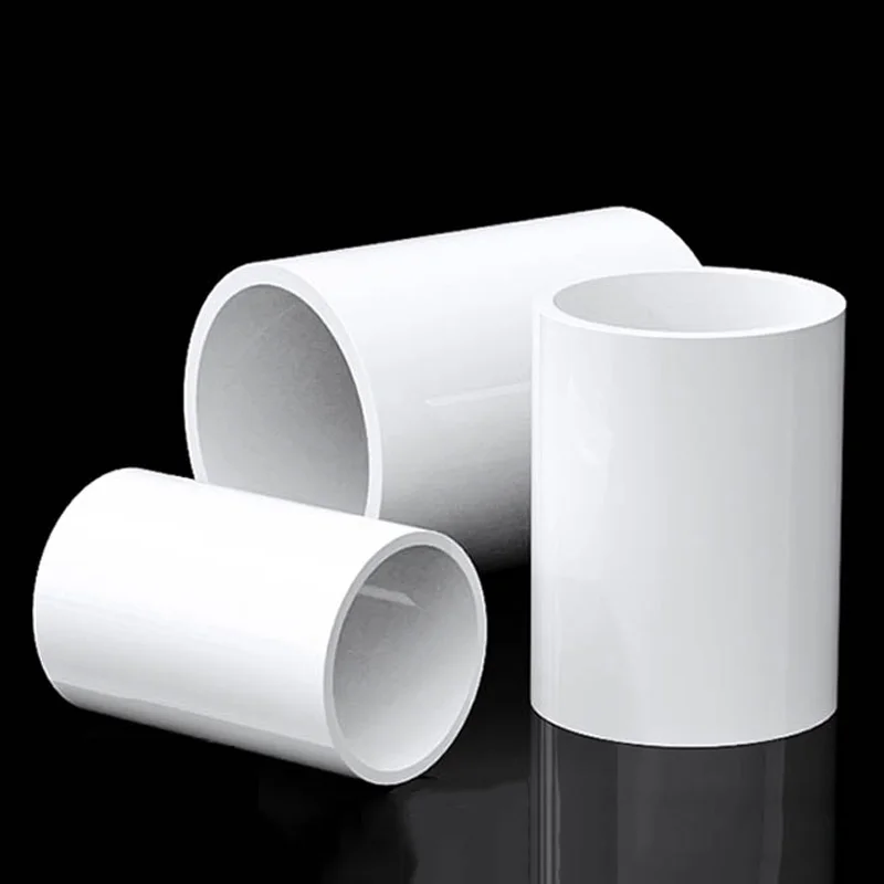 Id 16 20 25 32 40 50 63 75 90 200mm weiße PVC-Rohr verbindungs stücke gerade Anschluss wasser versorgung zum Anschließen von Wasser leitungen – Detail 2