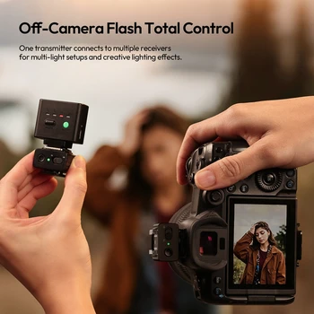 Ulanzi LA10 Mini Flash Trigger with Hot Shoe Mount 8m Wireless for Digital Cameras Flash Lights Outdoor Livestreaming Vlog Shots