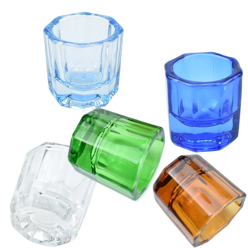 

Dentistry Mixing Bowls Glass Dish Household Octagonal Cups for Dental Lab Powder Holder Container Tool