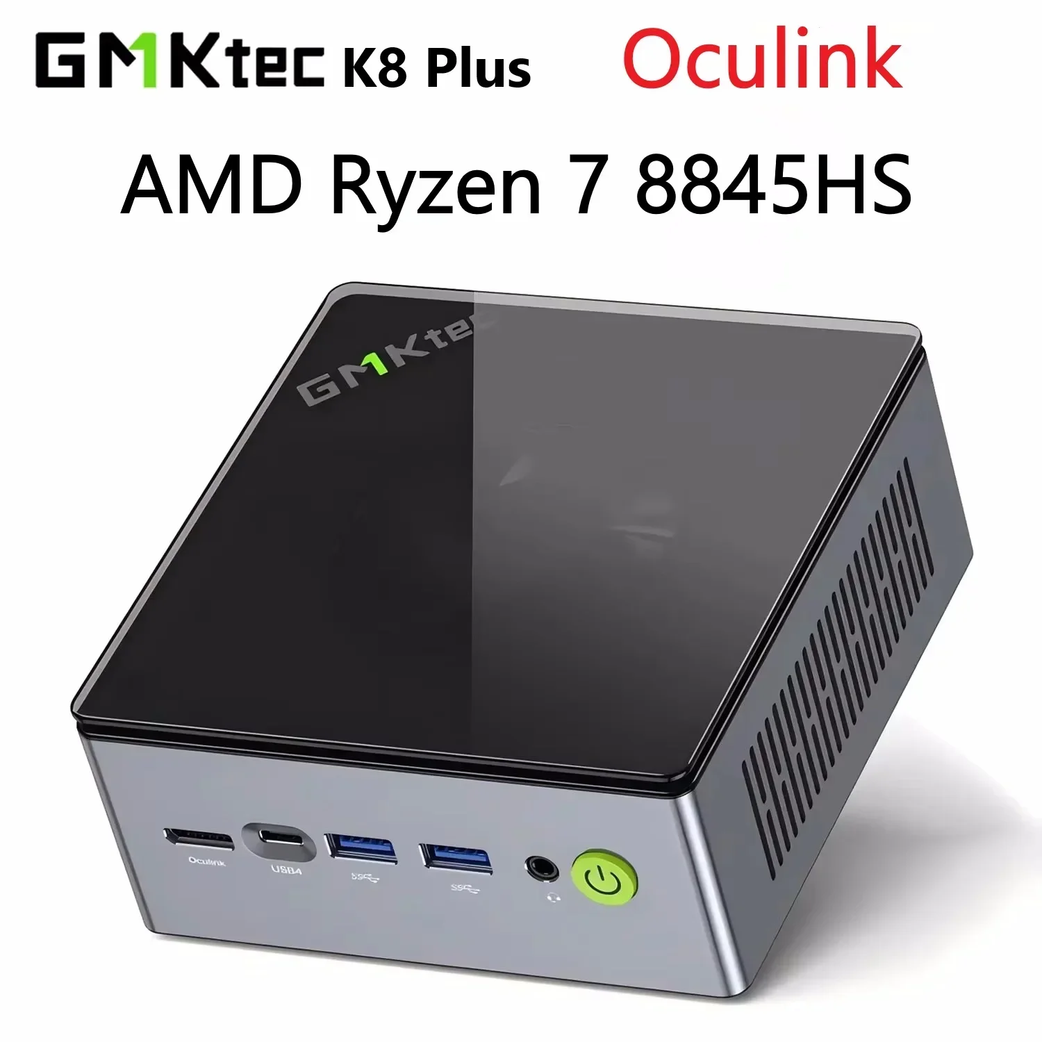 GMKtec K8 Plus AMD Ryzen 7 8845HS 미니 PC, Oculink, WIFI6, BT5.2 지원, Wins11Pro, DDR5 5600Mhz, PCIe SSD 데스크탑 게이머 컴퓨터 이미지 2