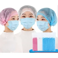 10/20pcs Disposable Non Woven Fabric Sterile Hat For Grafting Eyelash Makeup Hair Net Caps SPA Hair Salon Bathroom Supplies 1