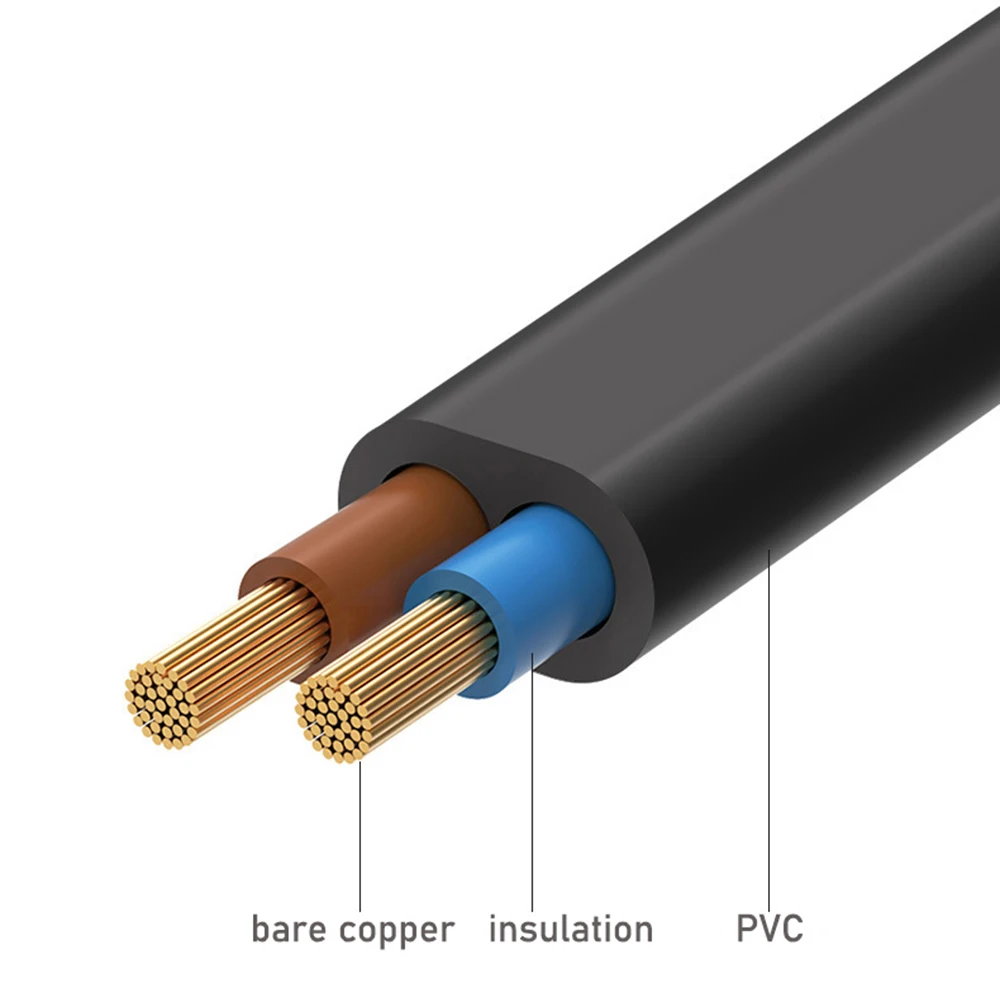 Universal EU to Korean Power Cord - 4.8MM Figure 8 Plug to IEC C7 Connector