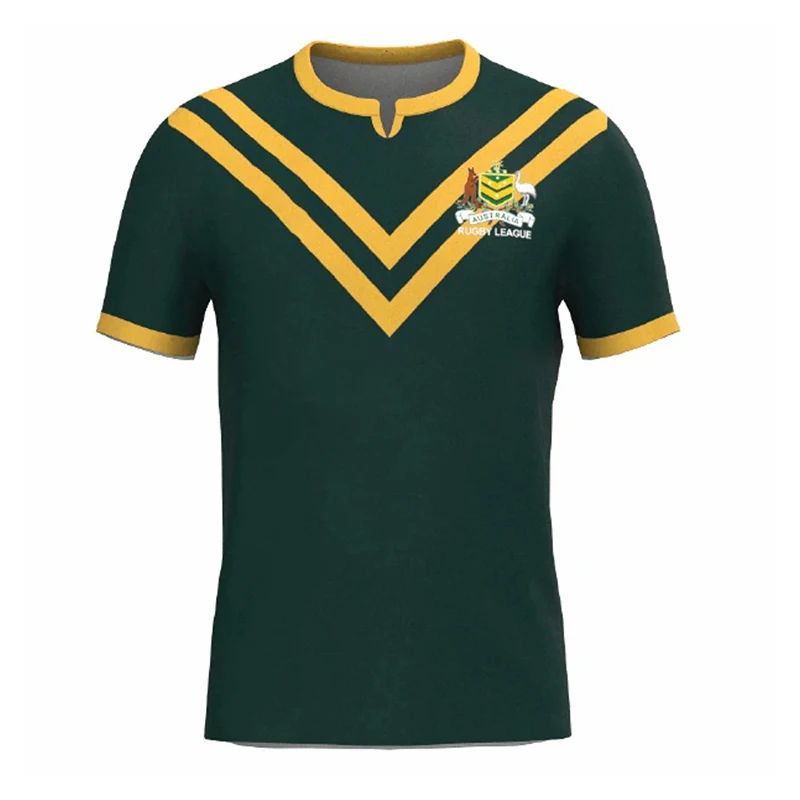 Rugby Jersey Personalized Australian Kangaroo Pacific Rugby League Championship Design 3D T-shirt