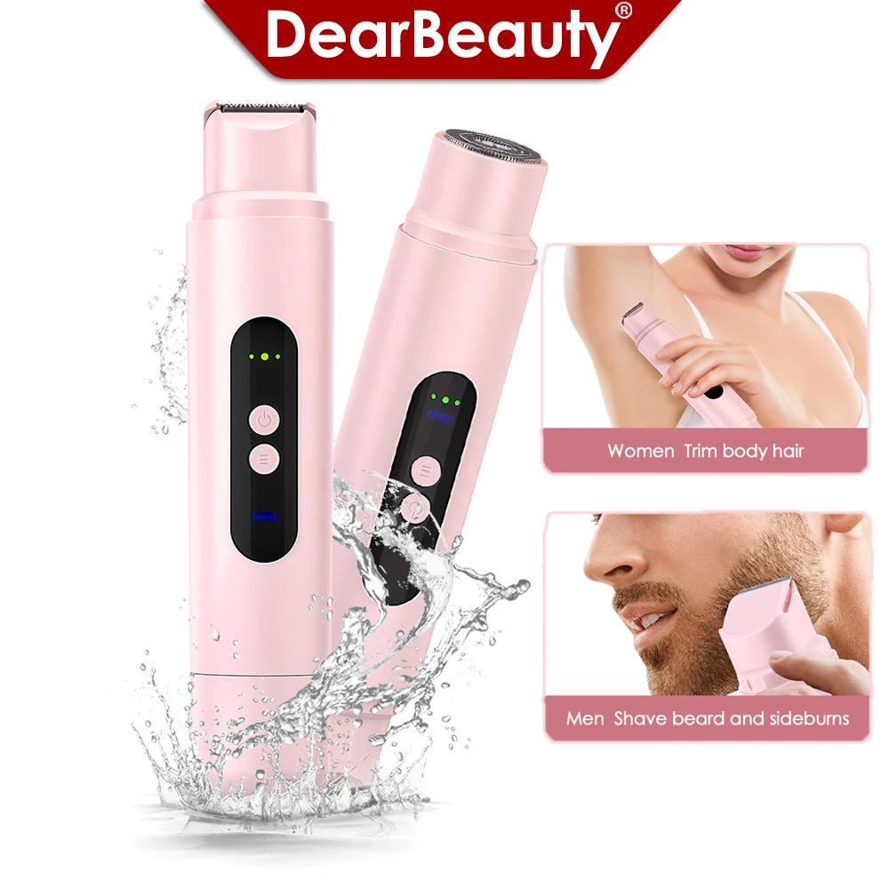 Electric Epilator for Women Bikini Hair Removal Rechargeable Portable Facial Shaver for Body Painless Eyebrow Razor Waterproof