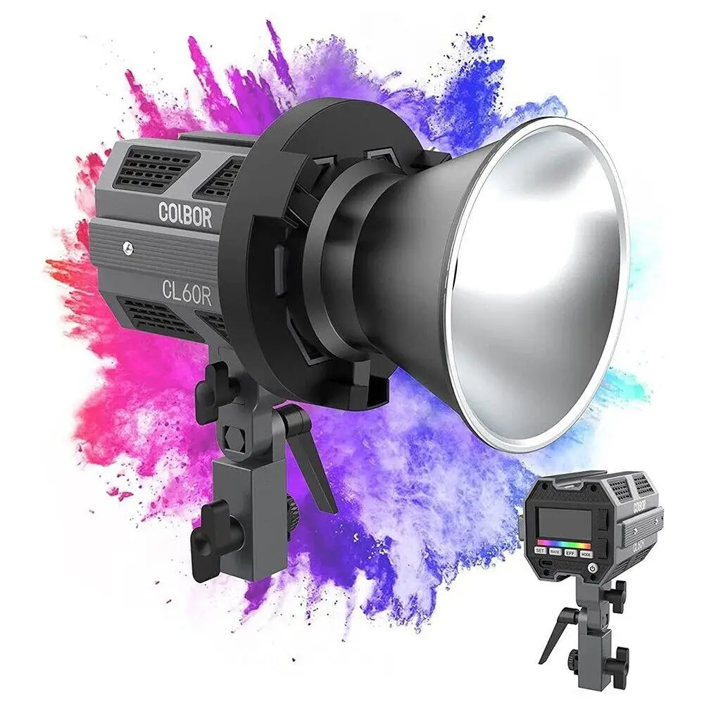 COLBOR CL60R,CL60 RGB Video Led Light Full Color 2700K-6500K APP Control Bowens