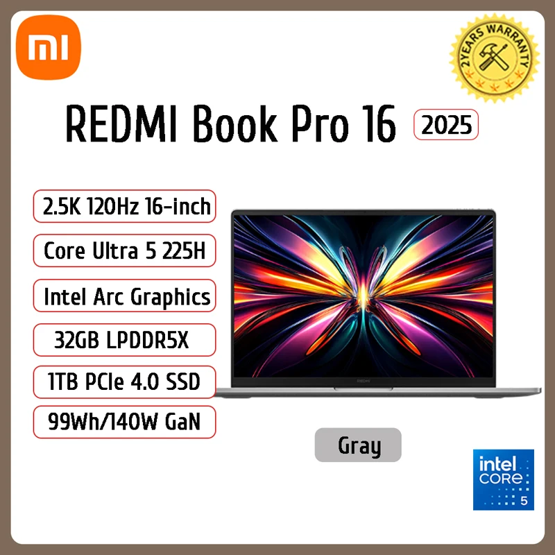 2025 كمبيوتر محمول Xiaomi REDMI Book Pro 16 جديد U...