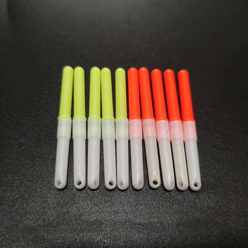 10 bâtons lumineux électriques pour batterie CR322 - Accessoire flotteur pêche nocturne LED