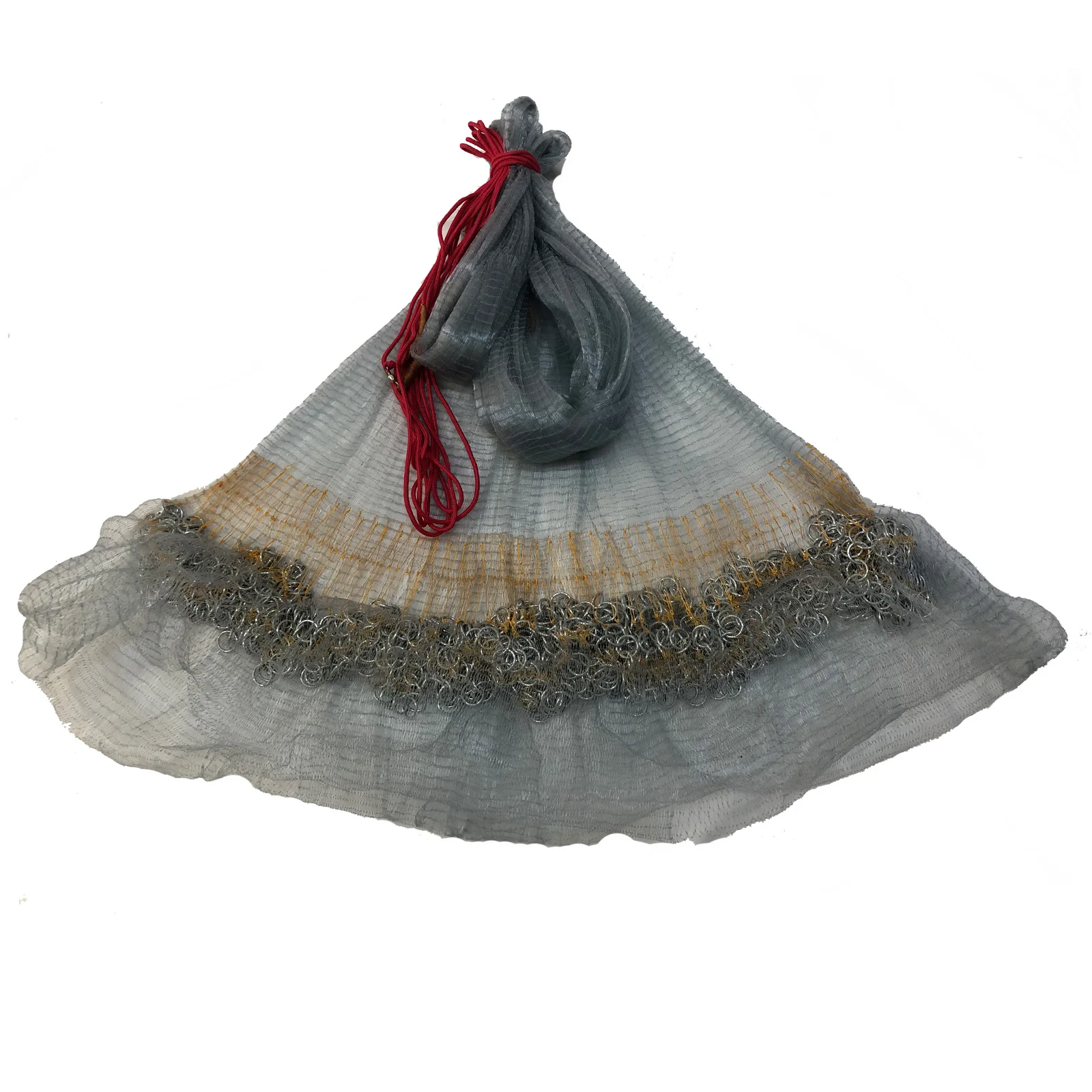 Altezza 3.3M-3.8M Cast Net Corea Stile Cast Reticolato Radiu 6.5Ft-9.8Ft Cast Net Per La Pesca Ad Alta Resistenza Monofialment Nylon Net