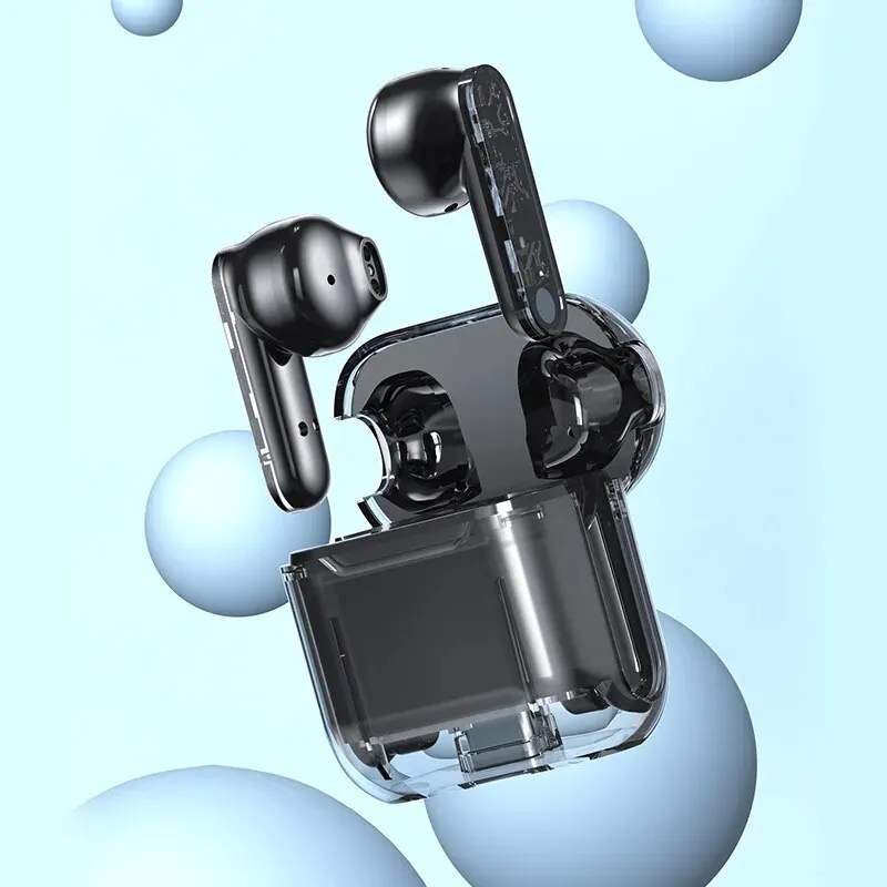TM10 투명 TWS 이어버드 무선 이어폰, Audifonos Inalambricos 게임용 이어버드