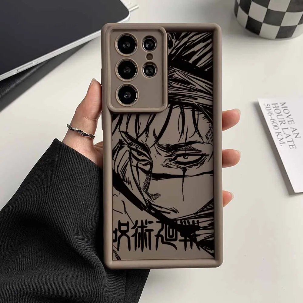 Jujutsu Kaisen Anime Soft Phone Case with Eye Design