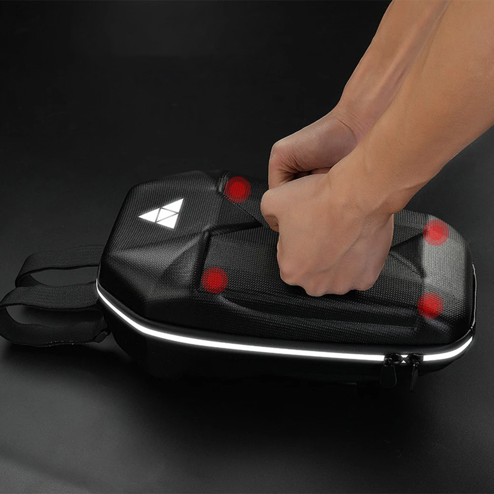 EVA Hard Shell Bag Electric Scooter Front Hanging Storage Bag Front Reflective Night Safety Alert Pack for Xiaomi M365