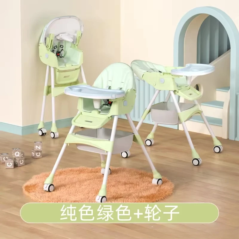 Baby Dining Chair Children's Chair Fold Multifunctional Portable Household Baby Table Learning Seat