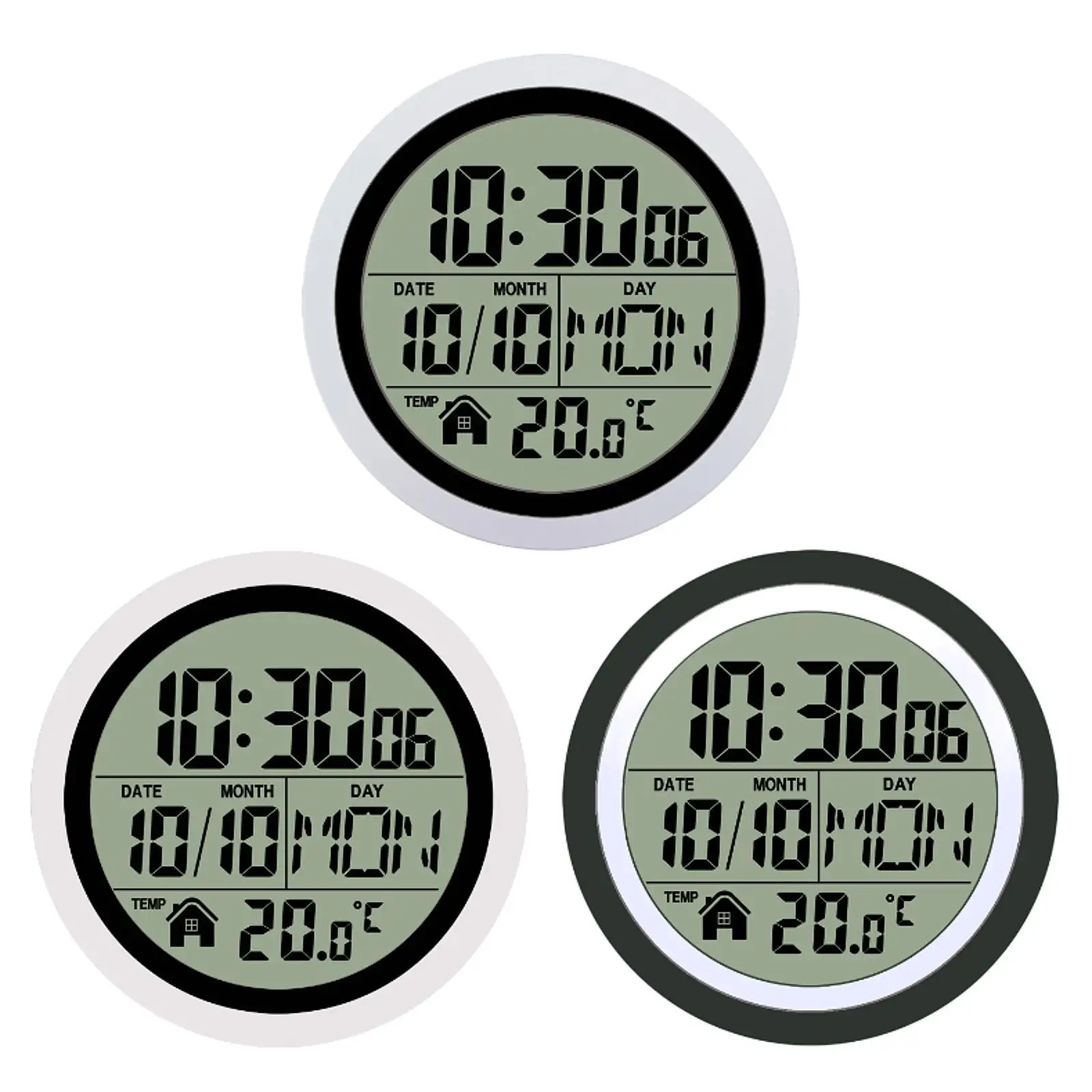 Shower Clock Practical Easy to Use Digital Bathroom Waterproof Wall Clock Small Wall For Living Room Kitchen Bedroom