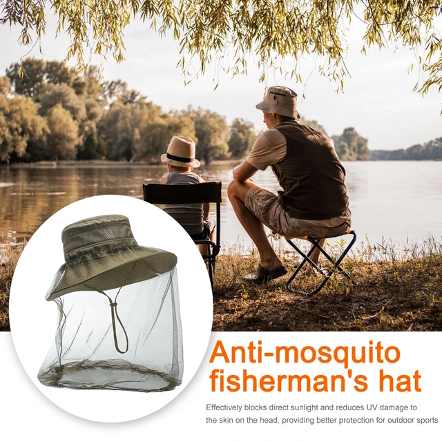 Mosquito Insect Repellent Hat with Head Net Sunshade Outdoor Hat Neck Head  Cover Sun-Proof Fishing Hat for Hiking Travel Camping - AliExpress