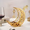 Ramadan Moon Star Hollow Golden Iron Tray Snack Comfit Fruit Storage Living Room Kitchen Festival Party Wedding Table Decoration 3