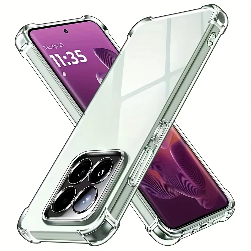 Clear Soft Silicone Protective Phone Case - Transparent Back Cover