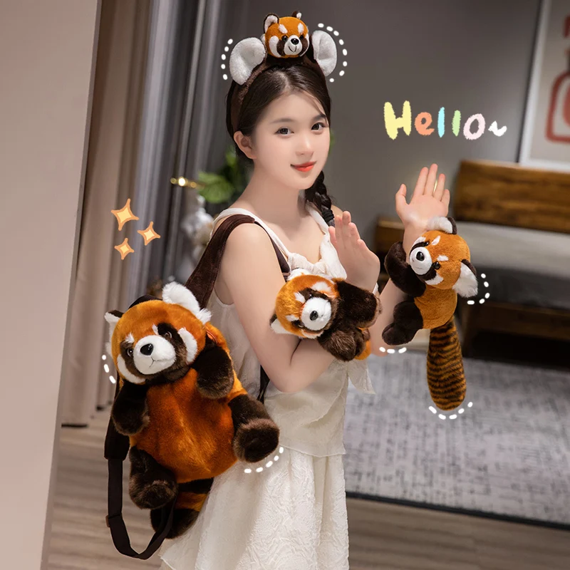 Cute Plush Raccoon Wristband Hair Hoop Toy