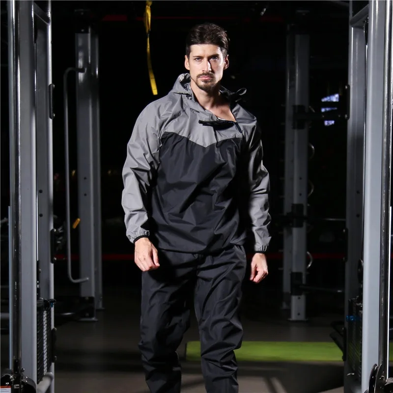 2024 Summer Sauna Suit Men Women Gym Running Set Hoodies