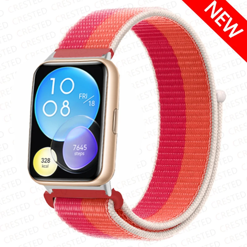 Enhanced Nylon Loop Band Smartwatch Replacement Wristband Bracelet - Durable and Stylish Nylon Strap