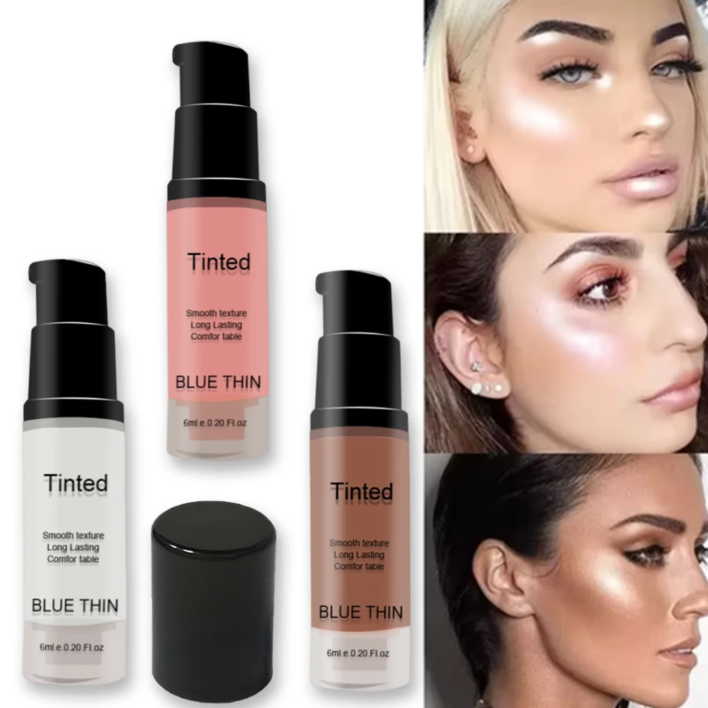 Description Picture 2 of item3 Colors Fashion High Gloss Highlighter Powder Spray Glitter Shimmer Sparkle Makeup for Face And Body - Beauty Highlight Spray