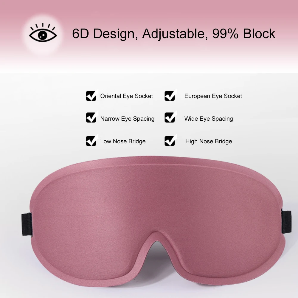 3D Sleeping Mask Block Out Light Sleep Mask for Eyes Soft Sleeping Aid Eye Mask for Travel Eyeshade Night Breathable Slaapmasker