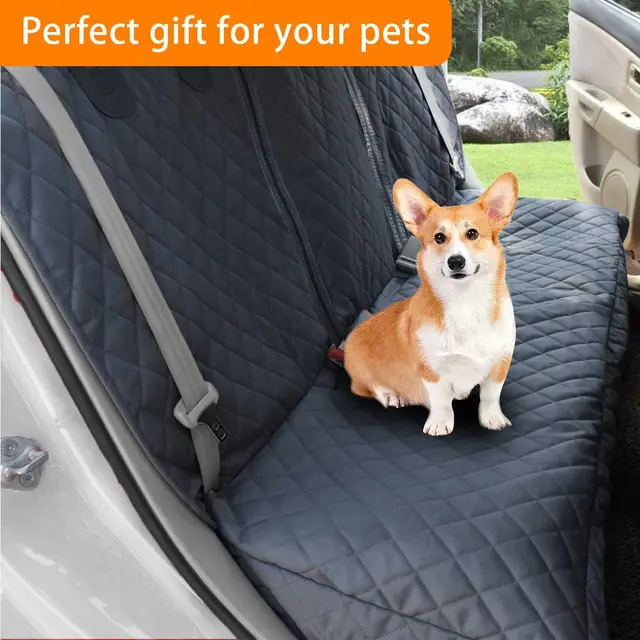 Dog Car Seat Covers, Dog seat Cover with Side Flap for Cars, Trucks, and Suv's - Waterproof & Nonslip Pet Seat Cover 5