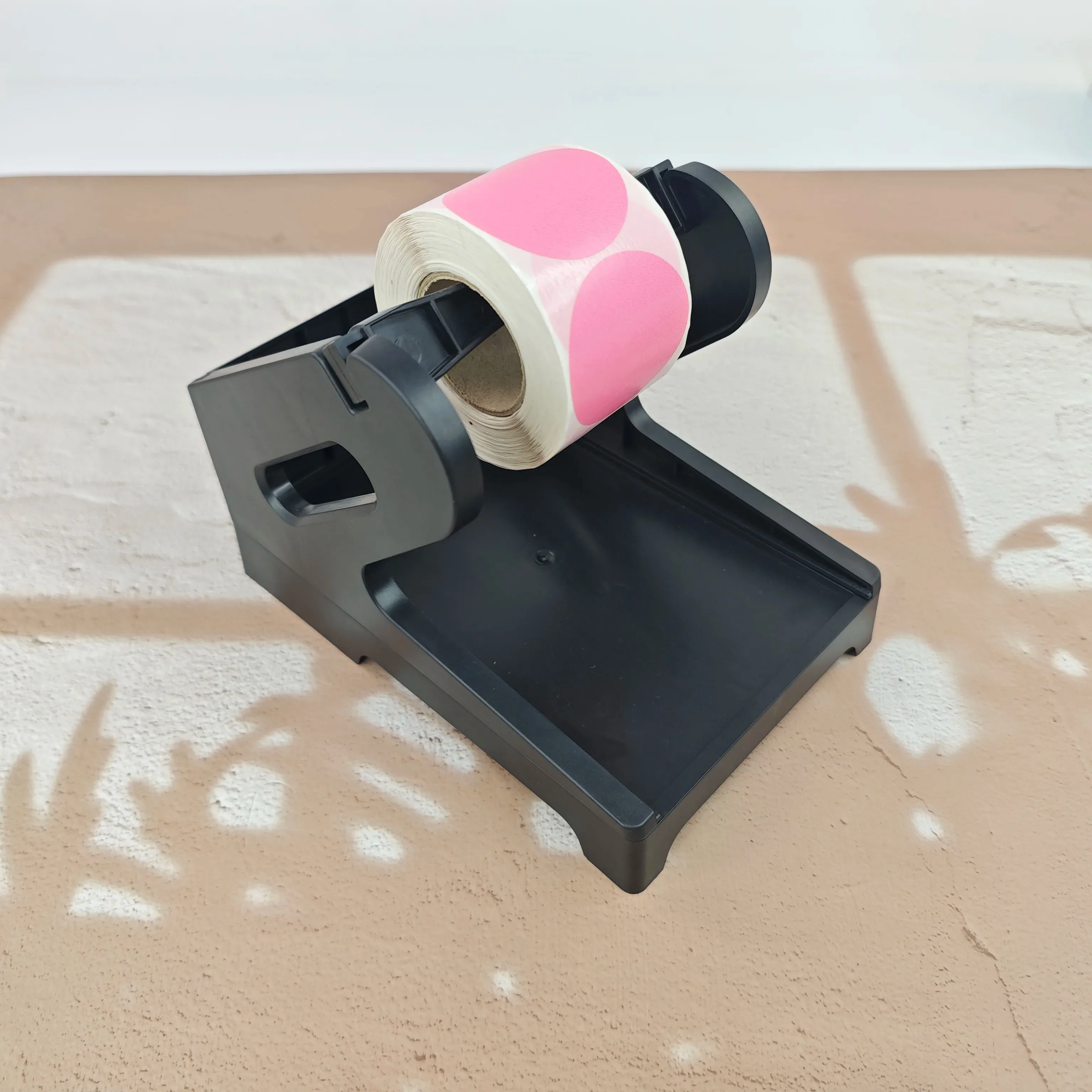 Supporto per etichette, porta etichette per spedizioni, accessorio da scrivania per stampanti, per etichette in rotolo e a foglietti, per piccole imprese, fabbriche e uffici. - immagine 6