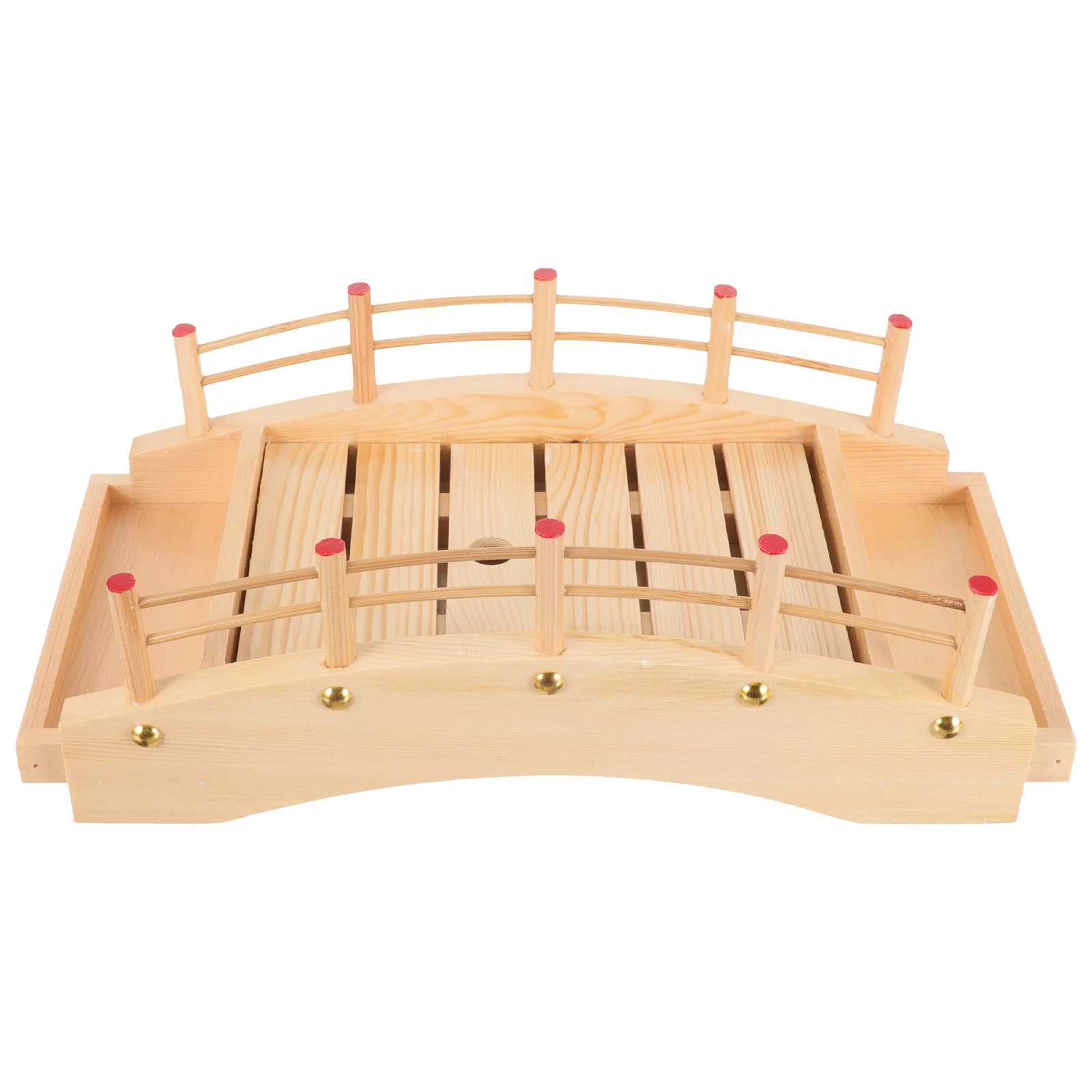 

Sushi Bridge Container Wood Appetizer Plates Platter Sashimi Cake Holder Wooden Accessory Sauce Condiment Tray Serving