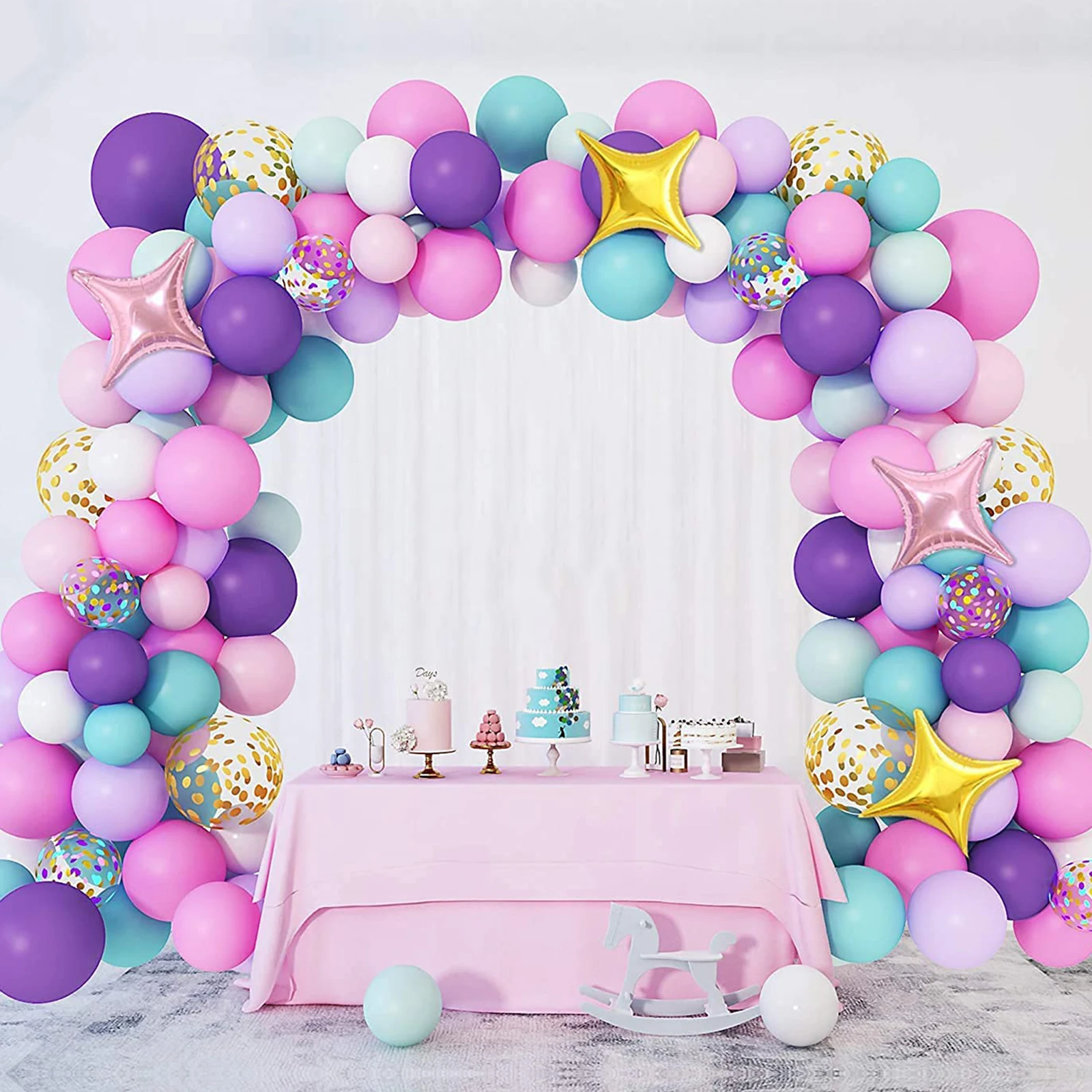 Unicorn Birthday Party Decorations Kids  Rainbow Unicorn Birthday  Decorations - Ballons & Accessories - Aliexpress